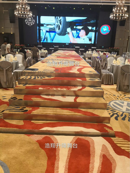 廣東中山金寧集團選擇浩翔升降舞臺，已驗收完畢